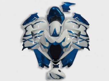 Affordable 1996-2007 Suzuki GSXR 1300 Hayabusa Motorcycle Fairings - White Dark Blue Australia
