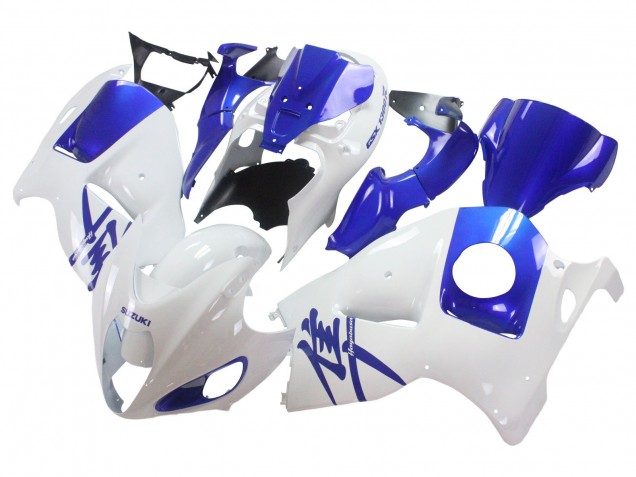 1996-2007 Suzuki GSXR 1300 Hayabusa Motorcycle Fairings - White Blue Hayabusa Australia