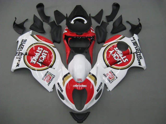 1996-2007 Suzuki GSXR 1300 Hayabusa Motorcycle Fairings - White Red Motul Australia