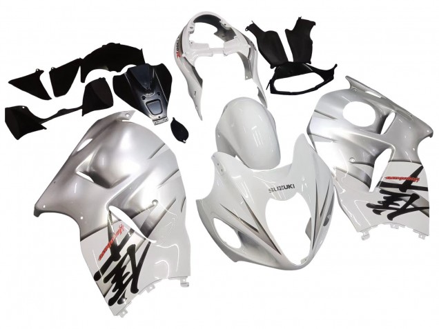 1996-2007 Suzuki GSXR 1300 Hayabusa Motorcycle Fairings - White Silver Hayabusa Australia