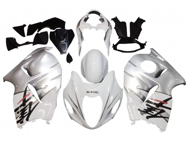 1996-2007 Suzuki GSXR 1300 Hayabusa Motorcycle Fairings - White Silver Hayabusa Australia