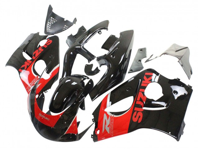 1996-2000 Suzuki GSXR 600 / GSXR 750 Motorcycle Fairings - Black Red Australia