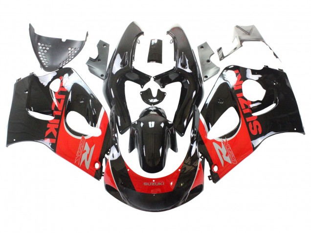1996-2000 Suzuki GSXR 600 / GSXR 750 Motorcycle Fairings - Black Red Australia