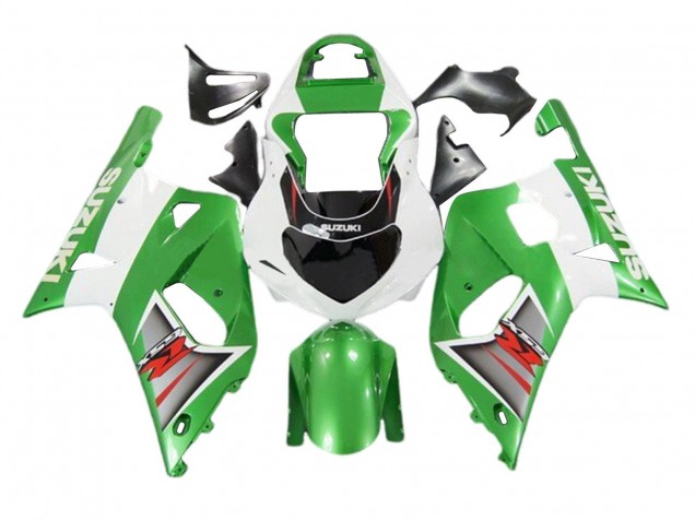 2001-2003 Suzuki GSXR 600 / GSXR 750 Motorcycle Fairings - White Green Silver Red Black Australia