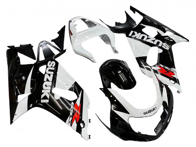 2001-2003 Suzuki GSXR 600 / GSXR 750 Motorcycle Fairings - White Glossy Black Red Australia