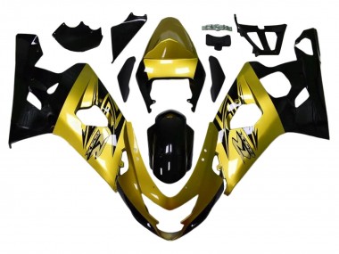 Affordable 2004-2005 Suzuki GSXR 600 / GSXR 750 Motorcycle Fairings - Gold Black Australia