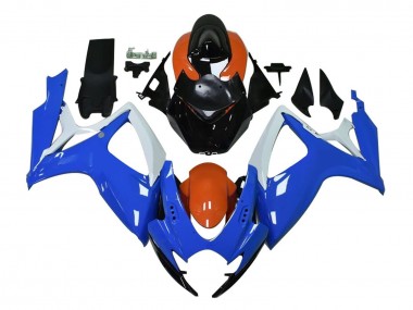 Affordable 2004-2005 Suzuki GSXR 600 / GSXR 750 Motorcycle Fairings - White Blue Orange Black Australia