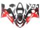 2004-2005 Suzuki GSXR 600 / GSXR 750 Motorcycle Fairings - Glossy Black Red Jordan Michelin Australia