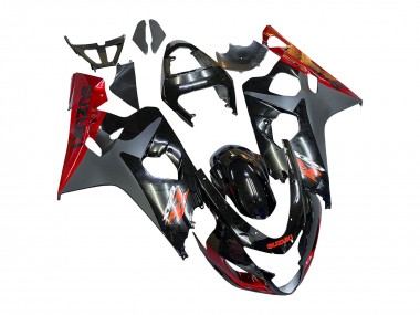 Affordable 2004-2005 Suzuki GSXR 600 / GSXR 750 Motorcycle Fairings - Black Grey Red Australia