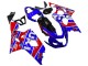 2004-2005 Suzuki GSXR 600 / GSXR 750 Motorcycle Fairings - Blue Red Black Motul Dunlop Australia