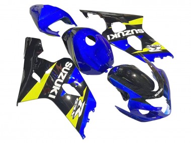 Affordable 2004-2005 Suzuki GSXR 600 / GSXR 750 Motorcycle Fairings - Blue Yellow Black Australia