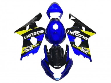 Affordable 2004-2005 Suzuki GSXR 600 / GSXR 750 Motorcycle Fairings - Blue Yellow Black Australia
