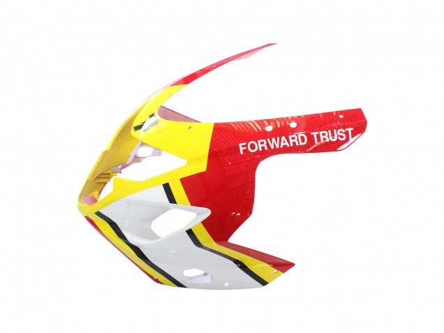 2004-2005 Suzuki GSXR 600 / GSXR 750 Motorcycle Fairings - White Red Yellow Michelin Texaon Heron 7 Australia
