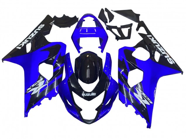 2004-2005 Suzuki GSXR 600 / GSXR 750 Motorcycle Fairings - Blue Black White Decal Australia