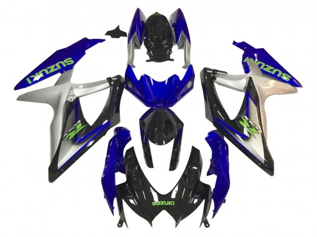 2006-2007 Suzuki GSXR 600 / GSXR 750 Motorcycle Fairings - Silver Blue Glossy Black Green Australia