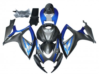 Affordable 2006-2007 Suzuki GSXR 600 / GSXR 750 Motorcycle Fairings - Blue Grey Black Australia