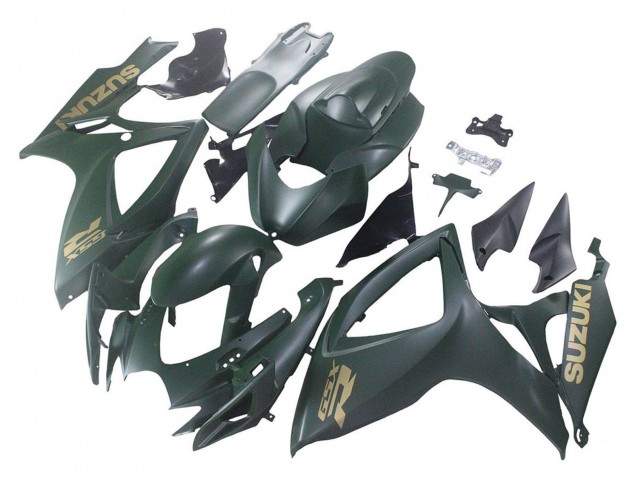 2006-2007 Suzuki GSXR 600 / GSXR 750 Motorcycle Fairings - Matte Army Green Australia