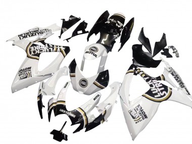 Affordable 2006-2007 Suzuki GSXR 600 / GSXR 750 Motorcycle Fairings - White Black Lucky Strike Motul Australia