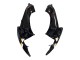 2006-2007 Suzuki GSXR 600 / GSXR 750 Motorcycle Fairings - Glossy Black White Motul Lucky Strike Australia
