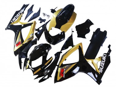 Affordable 2006-2007 Suzuki GSXR 600 / GSXR 750 Motorcycle Fairings - Gold Glossy Black Red Australia
