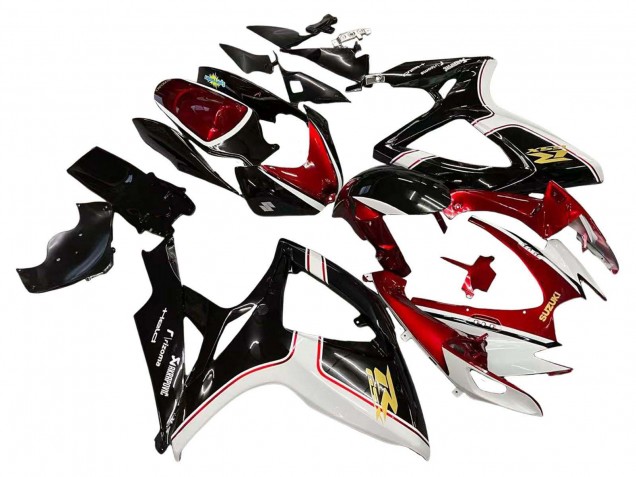 2006-2007 Suzuki GSXR 600 / GSXR 750 Motorcycle Fairings - Red White Black Yellow Australia