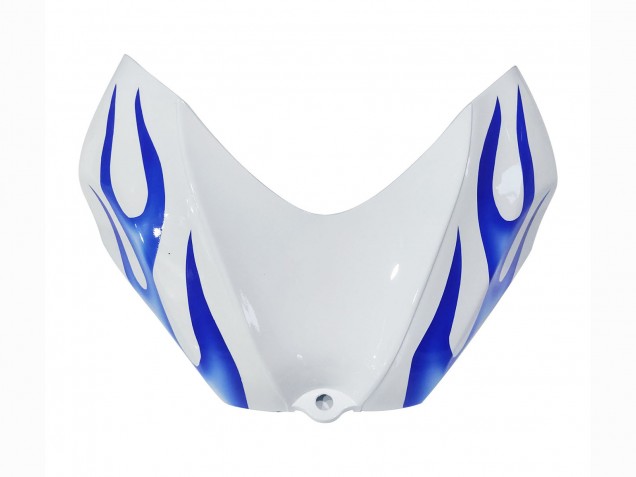 2006-2007 Suzuki GSXR 600 / GSXR 750 Motorcycle Fairings - White Blue Flame Australia