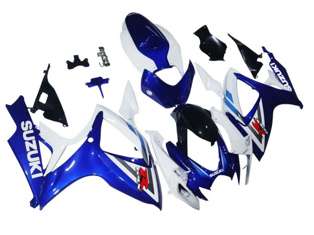 2006-2007 Suzuki GSXR 600 / GSXR 750 Motorcycle Fairings - White Blue Glossy Black Red Australia