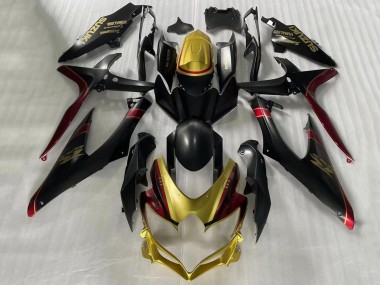 Affordable 2006-2007 Suzuki GSXR 600 / GSXR 750 Motorcycle Fairings - Gold Matte Black Red Australia