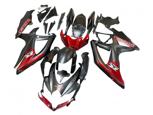2008-2010 Suzuki GSXR 600 / GSXR 750 Motorcycle Fairings - Matte Black Red Australia