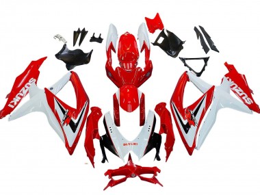 Affordable 2008-2010 Suzuki GSXR 600 / GSXR 750 Motorcycle Fairings - White Red Black Australia