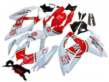 Affordable 2008-2010 Suzuki GSXR 600 / GSXR 750 Motorcycle Fairings - White Red Motul Lucky Strike Australia