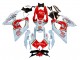 2008-2010 Suzuki GSXR 600 / GSXR 750 Motorcycle Fairings - White Red Motul Lucky Strike Australia
