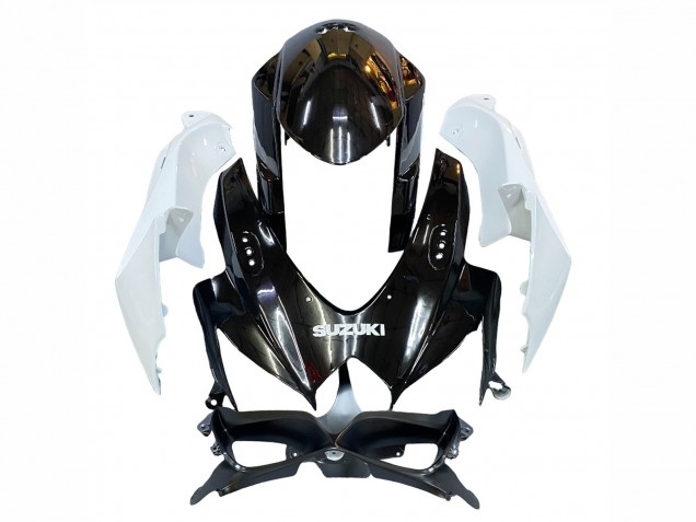 2008-2010 Suzuki GSXR 600 / GSXR 750 Motorcycle Fairing - White Black Australia