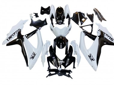 Affordable 2008-2010 Suzuki GSXR 600 / GSXR 750 Motorcycle Fairing - White Black Australia