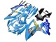 2008-2010 Suzuki GSXR 600 / GSXR 750 Motorcycle Fairings - Blue Yellow Rizla Australia