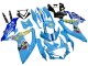2008-2010 Suzuki GSXR 600 / GSXR 750 Motorcycle Fairings - Blue Yellow Rizla Australia
