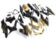 2008-2010 Suzuki GSXR 600 / GSXR 750 Motorcycle Fairings - Matte Black White Gold Australia