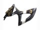 2008-2010 Suzuki GSXR 600 / GSXR 750 Motorcycle Fairings - Matte Black White Gold Australia
