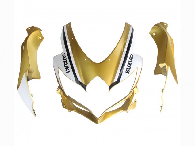 2008-2010 Suzuki GSXR 600 / GSXR 750 Motorcycle Fairings - Matte Black White Gold Australia