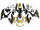 2008-2010 Suzuki GSXR 600 / GSXR 750 Motorcycle Fairings - Matte Black White Gold Australia