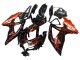 2008-2010 Suzuki GSXR 600 / GSXR 750 Motorcycle Fairings - Glossy Black Orange Flame Australia