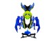 2008-2010 Suzuki GSXR 600 / GSXR 750 Motorcycle Fairings - Blue Fluorescent Green Shark Australia