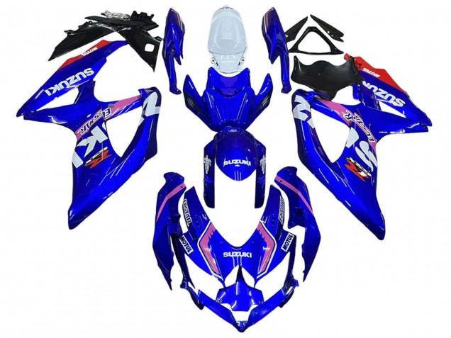 2008-2010 Suzuki GSXR 600 / GSXR 750 Motorcycle Fairings - White Blue Pink Ecstar Motul Australia