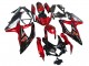 2008-2010 Suzuki GSXR 600 / GSXR 750 Motorcycle Fairings - Red Glossy Black Australia