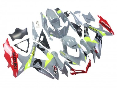 Affordable 2008-2010 Suzuki GSXR 600 / GSXR 750 Motorcycle Fairings - Grey Yellow Red Australia