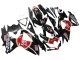 2008-2010 Suzuki GSXR 600 / GSXR 750 Motorcycle Fairings - Glossy Black Red White Motul Lucky Strike Australia
