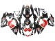 2008-2010 Suzuki GSXR 600 / GSXR 750 Motorcycle Fairings - Glossy Black Red White Motul Lucky Strike Australia