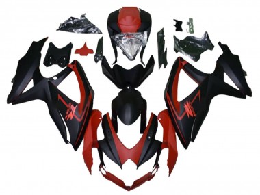 Affordable 2008-2010 Suzuki GSXR 600 / GSXR 750 Motorcycle Fairings - Maroon Red Matte Black Australia