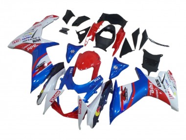 Affordable 2008-2010 Suzuki GSXR 600 / GSXR 750 Motorcycle Fairings - White Red Blue Australia
