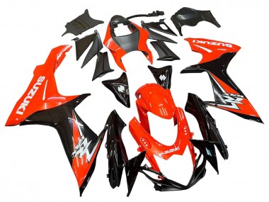 Affordable 2011-2024 Suzuki GSXR 600 / GSXR 750 Motorcycle Fairings Kits - Red Glossy Black Australia